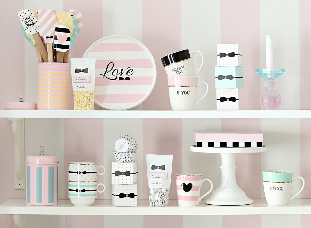 Miss Étoile x Manuela Love kageopsats, rosa - H:19 cm/Ø:25 cm